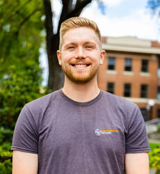 Chris Bush, a White man in a gray shirt